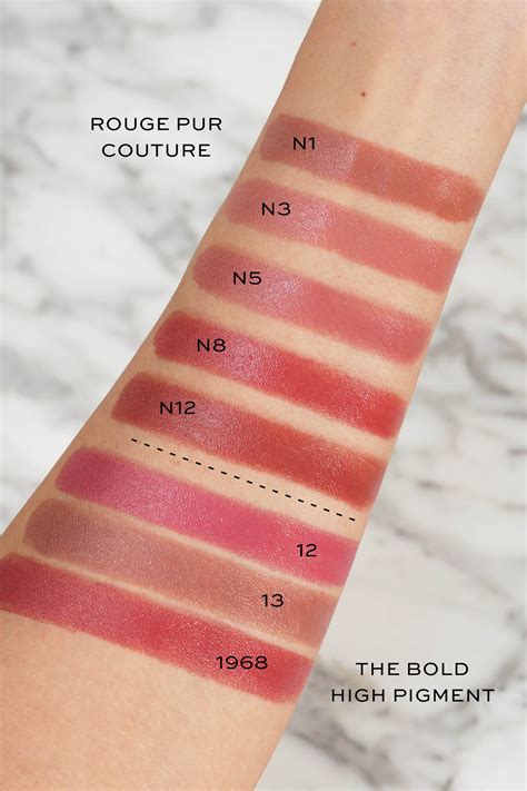 ysl swatches lip